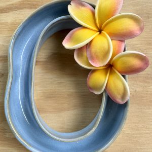 Medium Soft Blue Lei Vase