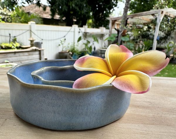 Small Soft Blue Wave Vase - Image 2