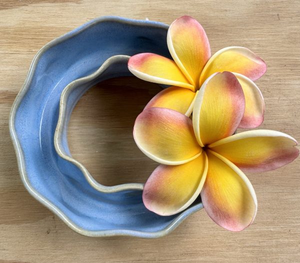 Small Soft Blue Wave Vase