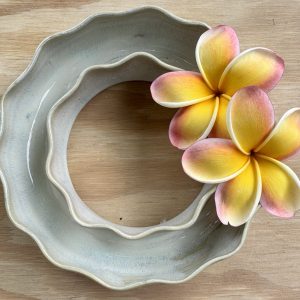 Medium Floating Celadon Wave Vase