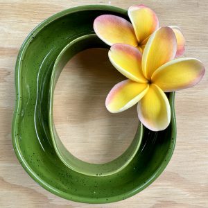 Small Speckled Green Lei Vase