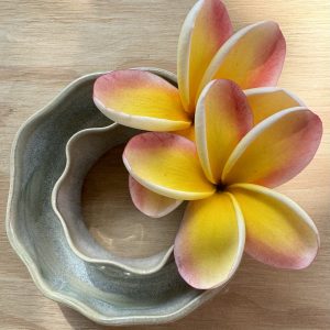 Small Floating Celadon Wave Vase