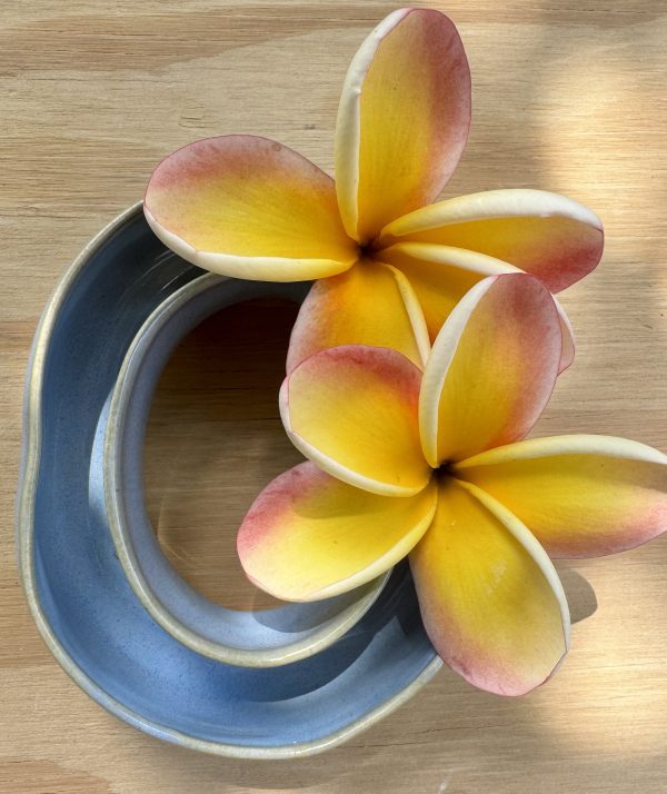 Small Soft Blue Lei Vase
