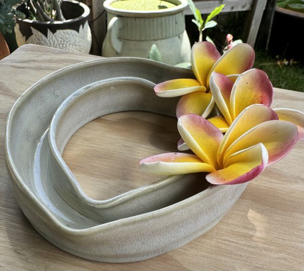 Medium Floating Celadon Heart vase - Image 2