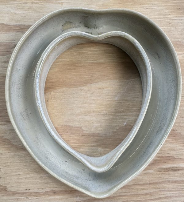 Medium Floating Celadon Heart vase - Image 3