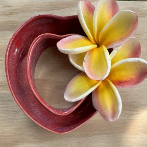 Small Sangria Heart Vase