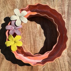 Large Sun Rise Wave Vase