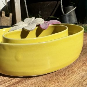 Small Yellow Lei Vase