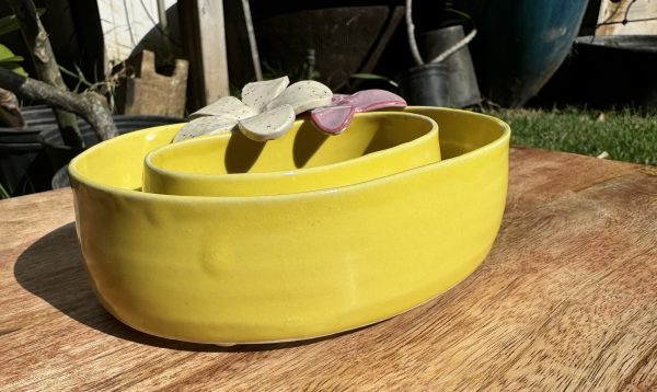 Small Yellow Lei Vase