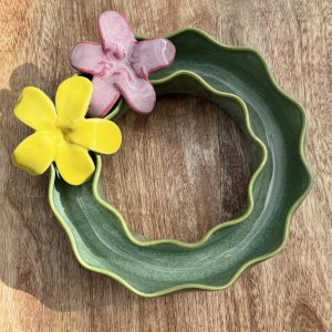 Medium Green Wave Vase