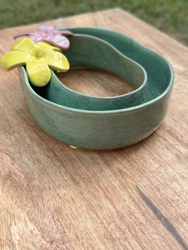 Medium Mottled Jade Lei Vase - Image 2