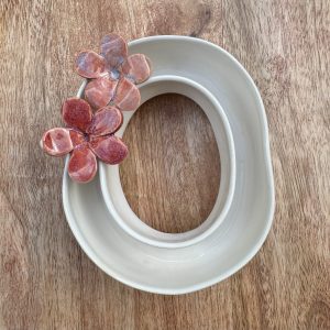 Small White Lei Vase
