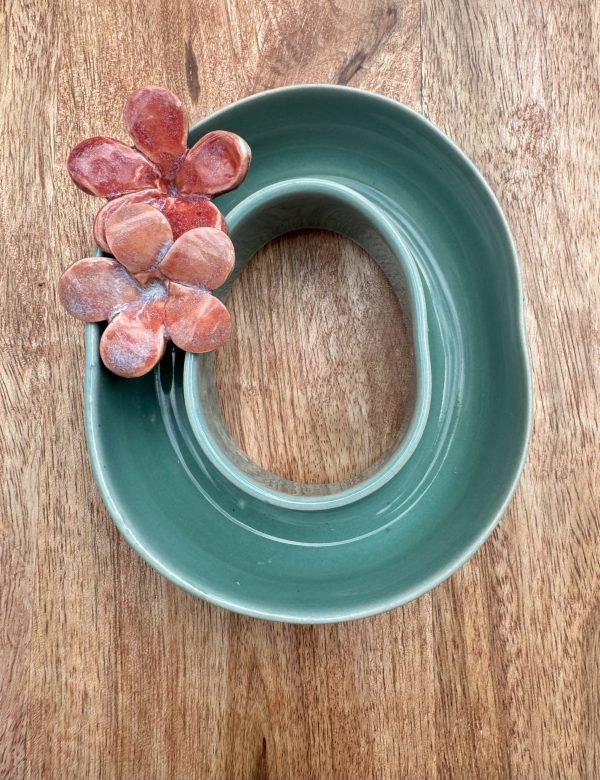 Small Aqua Celadon Lei Vase