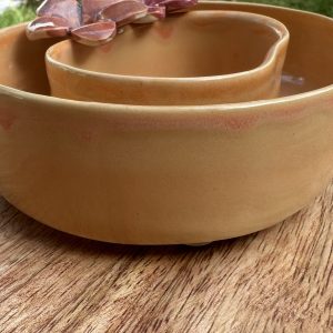 Small Soft Orange Lei Vase