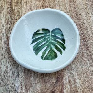 Mini Monstera Green Trinket Dish