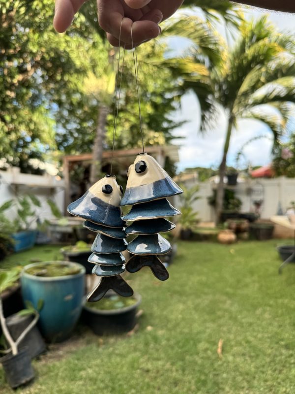 Mini Hanging Koi. (5in) Blue