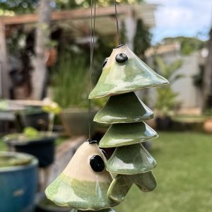 Mini Green Hanging Koi. (5in)
