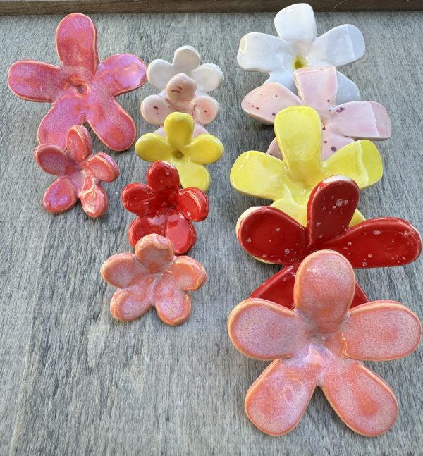 Large Ceramic Flowers - Image 2