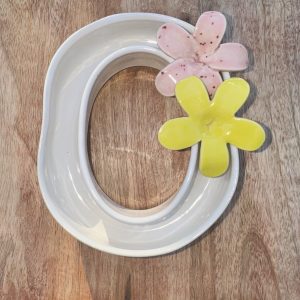Medium White Lei Vase