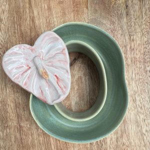 Small Blue Stone Lei Vase