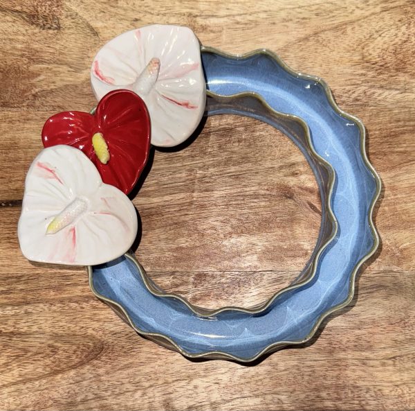Medium Soft Blue Wave Vase