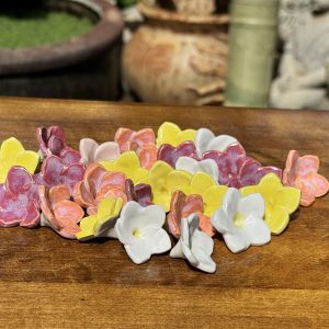 Small ceramic flowers