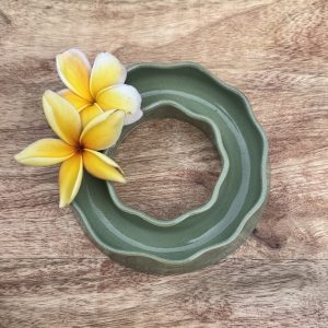 Small Sage Wave Vase