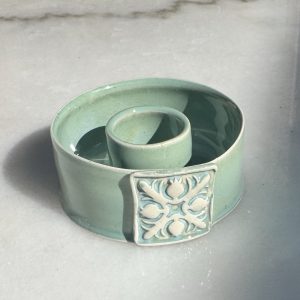 Mini Quilt Soft Aqua Lei Vase