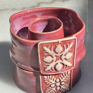 Mini Quilt Bougainvillea Lei Vase (lei shape)