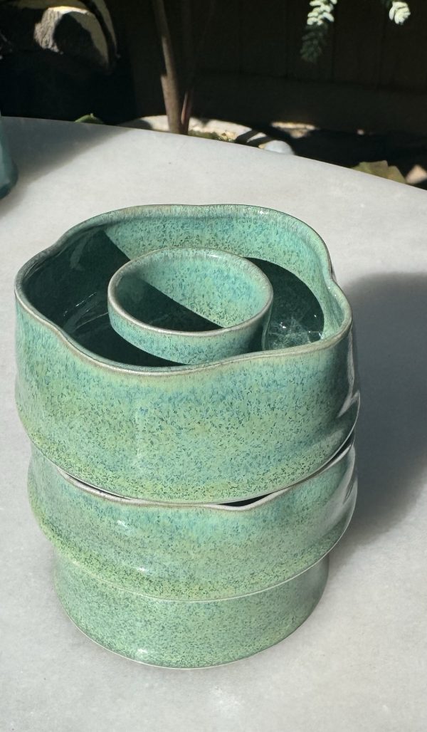 Mini Mottled Jade Lei Vase (flower)