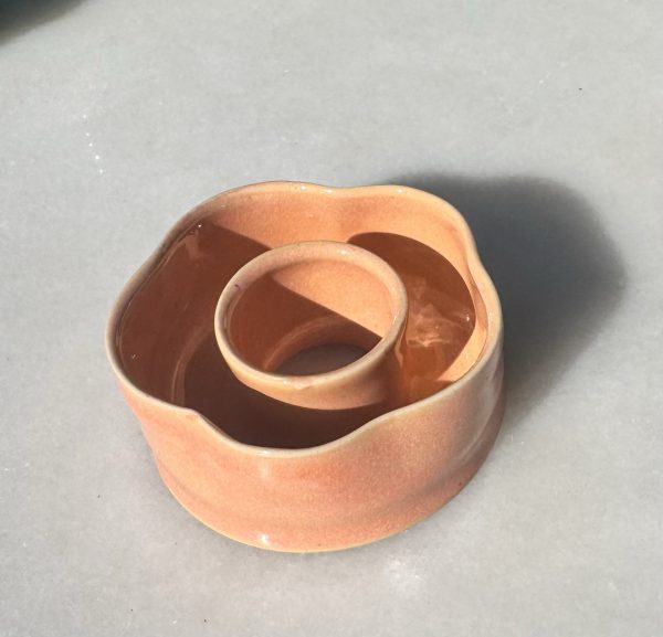 Mini Soft Orange Lei Vase (flower)
