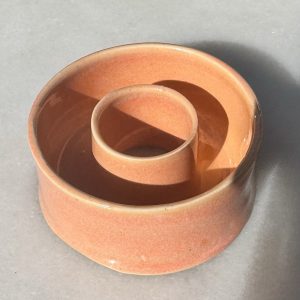 Mini Soft Orange Lei Vase (round)