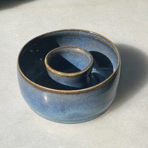 Mini Blue Jean Lei Vase (round)