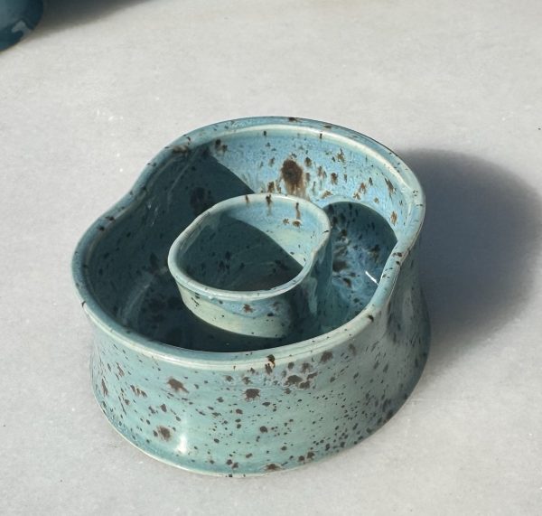 Mini Speckled Blue  Lei Vase (lei)