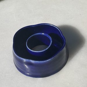 Mini Cobalt Blue Lei Vase (flower)