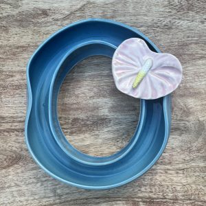 Medium Blue Celadon Lei Vase