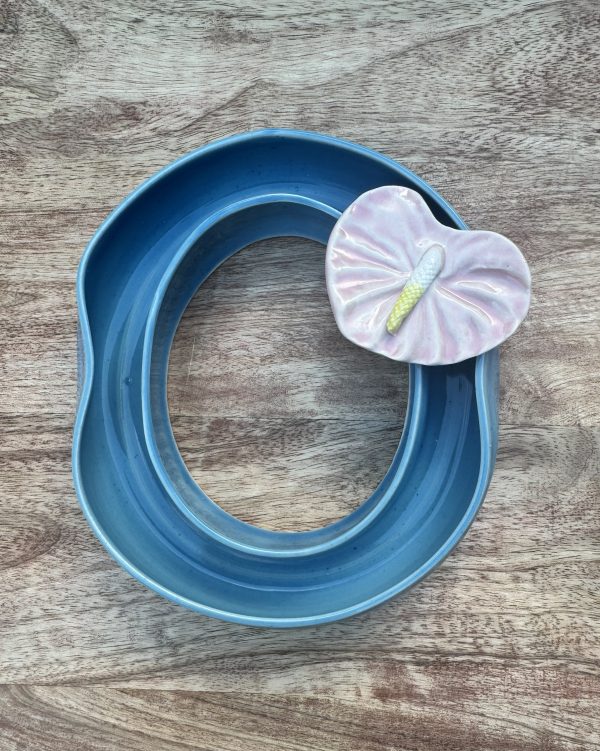 Medium Blue Celadon Lei Vase