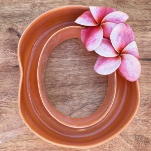 Medium Peach Float Lei Vase