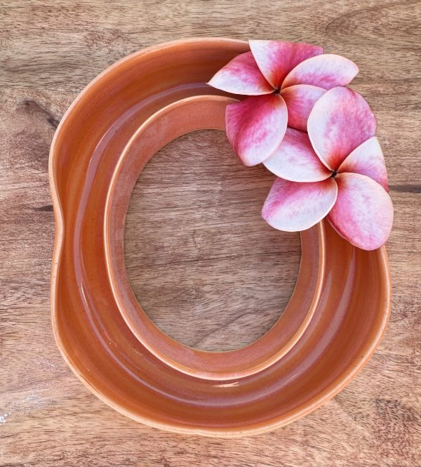 Medium Peach Float Lei Vase