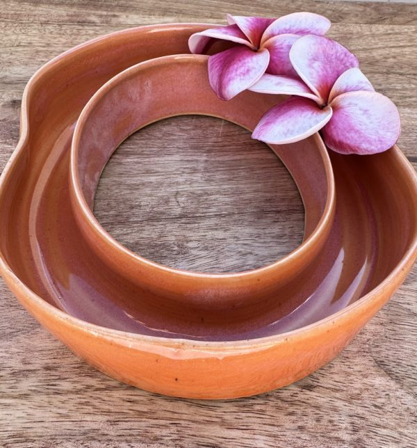 Medium Peach Float Lei Vase - Image 2
