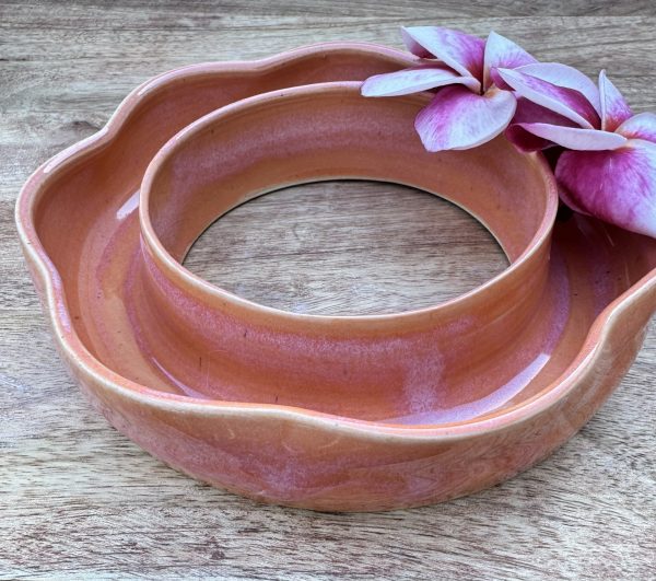 Medium Peach Float Flower Vase - Image 2