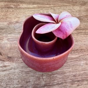 Mini Red Rose Lei Vase