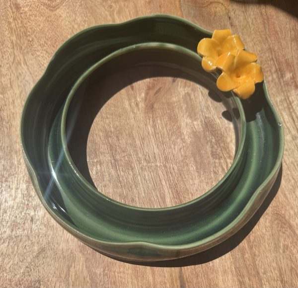 Large Green Celadon Flower Vase