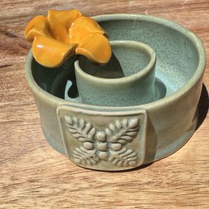Mini Quilt Blue Stone Round Vase