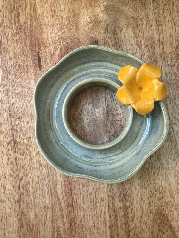 Small Floating Celadon Flower Vase