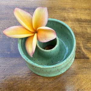 Mini Speckled Green Fairy Round Vase