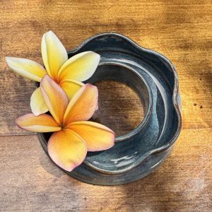 Small Blue Jean Flower Vase