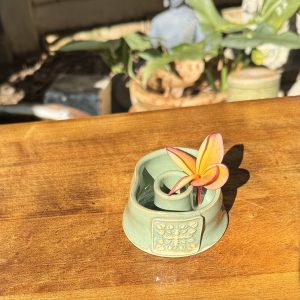 Mini Quilt Sea Grass Green Lei Vase