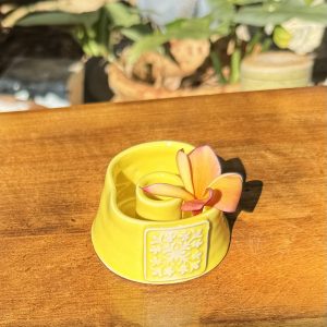 Mini Quilt Yellow Lei Vase