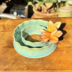 Small Sea Foam Wave Vase